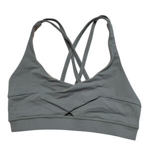 LULULEMON Wrap Energy Bra in Misty Moss Green Size 4 Womens Luxtreme #W2AYCS